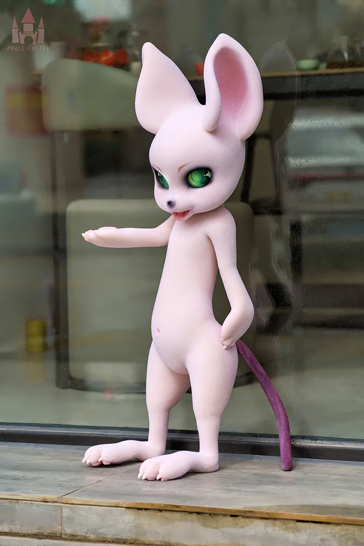 80cm (2ft7) Furry All-In-One Silicone Sex Doll Cheese Mouse with Fur